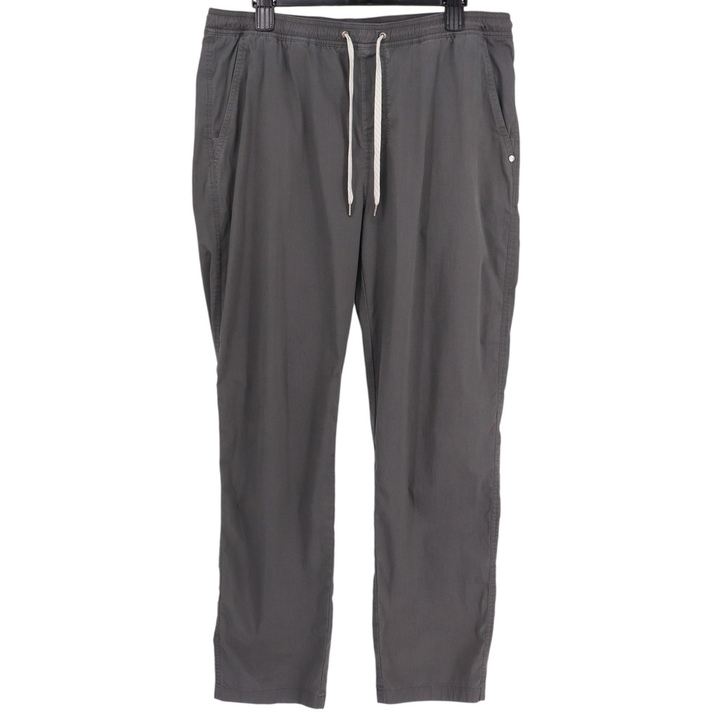 Vuori Mens Kore Lined Pants Charcoal Gray Size XL Elastic Waist Athletic Casual
